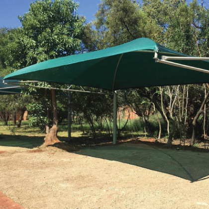 What is the best shade cover for windy areas